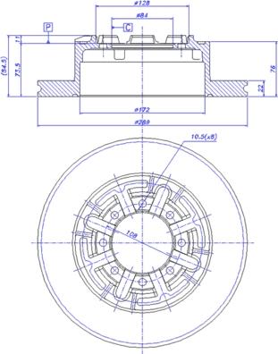 CAR 142.197 - Bremžu diski www.autospares.lv