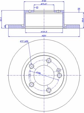 CAR 142.146 - Тормозной диск www.autospares.lv