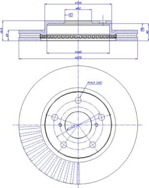 CAR 142.1416 - Bremžu diski www.autospares.lv