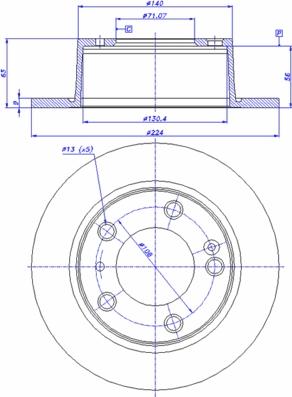 Brembo 53521 - Bremžu diski autospares.lv