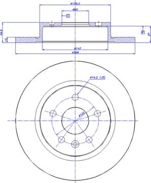 CAR 142.1557 - Bremžu diski www.autospares.lv