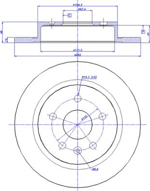 CAR 142.1513 - Bremžu diski www.autospares.lv