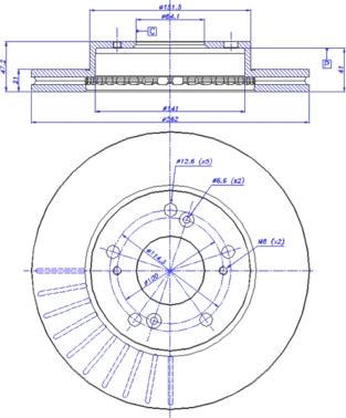 CAR 09.5457.30 - Bremžu diski www.autospares.lv