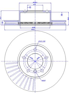 Cifam 800-986C - Bremžu diski www.autospares.lv