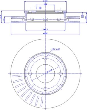 Allied Nippon ADC1457 - Bremžu diski autospares.lv