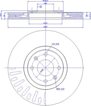 CAR 142.1083 - Тормозной диск www.autospares.lv