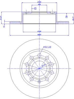 CAR 142.1022 - Тормозной диск www.autospares.lv