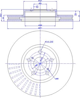 CAR 142.1137 - Тормозной диск www.autospares.lv