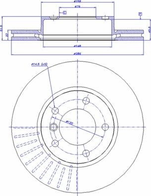 CAR 142.113 - Тормозной диск www.autospares.lv