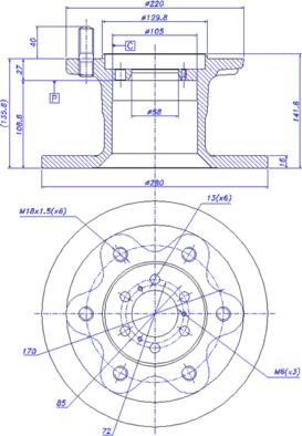 Zimmermann 230.2355.00 - Bremžu diski www.autospares.lv