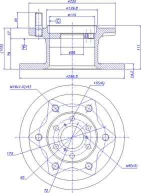 CAR 142.180 - Bremžu diski www.autospares.lv