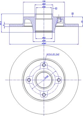 CAR 142.1349 - Тормозной диск www.autospares.lv