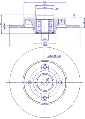 CAR 142.1316 - Тормозной диск www.autospares.lv