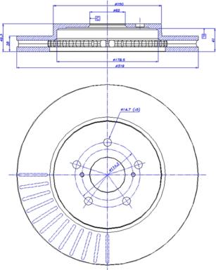 CAR 142.1265 - Тормозной диск www.autospares.lv