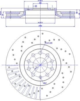 ST-Templin 53.110.10840 - Bremžu diski autospares.lv