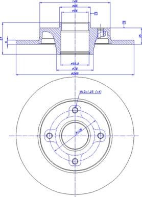 CAR 142.1220 - Тормозной диск www.autospares.lv