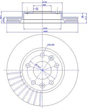 CAR 142.1744 - Bremžu diski www.autospares.lv