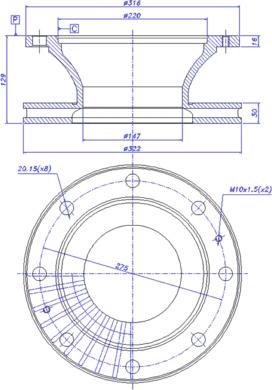 CAR 142.174 - Bremžu diski www.autospares.lv