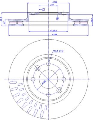 CAR 142.1780 - Bremžu diski www.autospares.lv