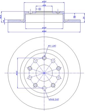 CAR 142.1729 - Bremžu diski www.autospares.lv