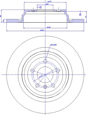 FREMAX BD-3614 - Bremžu diski www.autospares.lv