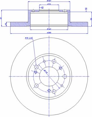 CAR 142.177 - Тормозной диск www.autospares.lv