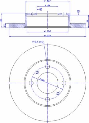 Trusting DF110 - Bremžu diski www.autospares.lv