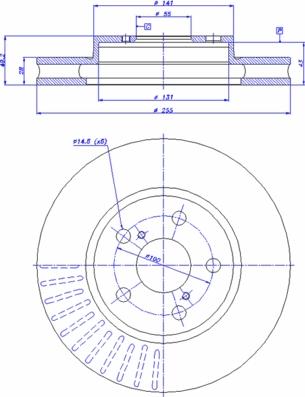 CAR 142.864 - Тормозной диск www.autospares.lv