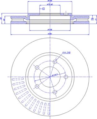 Magneti Marelli 351120820500 - Bremžu diski autospares.lv