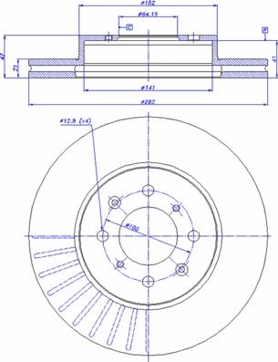 CAR 142.332 - Bremžu diski www.autospares.lv