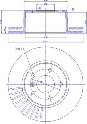 CAR 142.299 - Тормозной диск www.autospares.lv