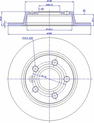 HELLA PAGID 8DD 355 104-501 - Bremžu diski autospares.lv