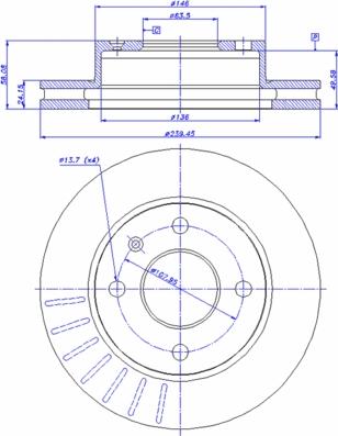 CAR 142.257 - Bremžu diski www.autospares.lv