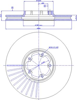 Villar 638.2137 - Bremžu komplekts, Disku bremzes autospares.lv