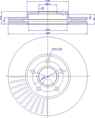 CAR 142.227 - Тормозной диск www.autospares.lv