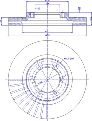 CAR 142.273 - Bremžu diski www.autospares.lv