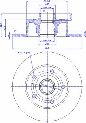 CAR 142.750 - Bremžu diski www.autospares.lv