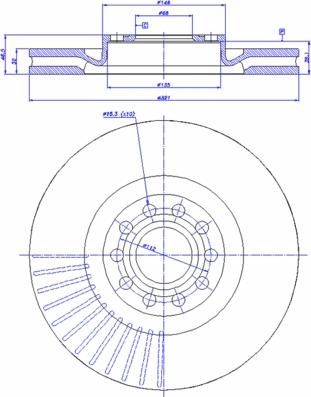 CAR 142.753 - Тормозной диск www.autospares.lv