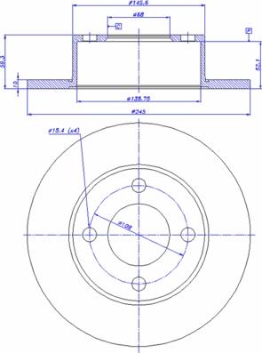 Galfer B1.G210-0178.1 - Bremžu diski www.autospares.lv