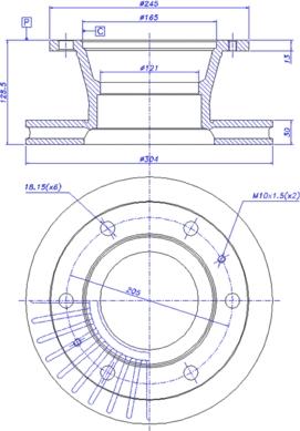 CAR 150.070 - Bremžu diski www.autospares.lv