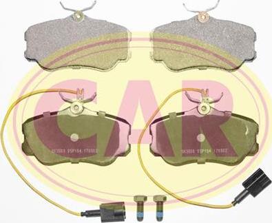 CAR PNT401 - Тормозные колодки, дисковые, комплект www.autospares.lv