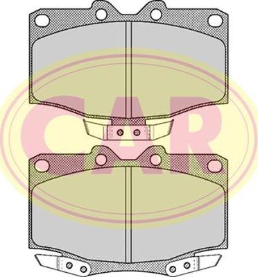 CAR PNT515 - Bremžu uzliku kompl., Disku bremzes www.autospares.lv