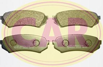 CAR PNT538 - Brake Pad Set, disc brake www.autospares.lv