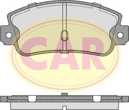 CAR PNT601 - Тормозные колодки, дисковые, комплект www.autospares.lv