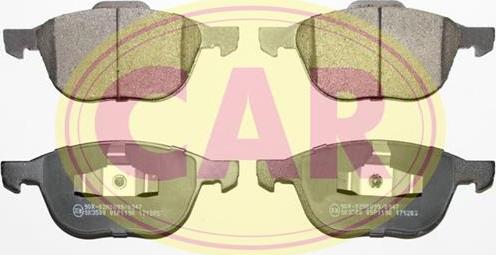 CAR PNT0911 - Brake Pad Set, disc brake www.autospares.lv