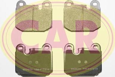 CAR PNT012 - Тормозные колодки, дисковые, комплект www.autospares.lv