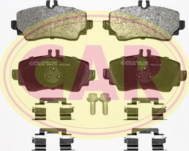 CAR PNT076K - Bremžu uzliku kompl., Disku bremzes www.autospares.lv