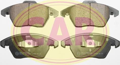 CAR PNT8421 - Тормозные колодки, дисковые, комплект www.autospares.lv