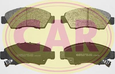 CAR PNT855 - Brake Pad Set, disc brake www.autospares.lv