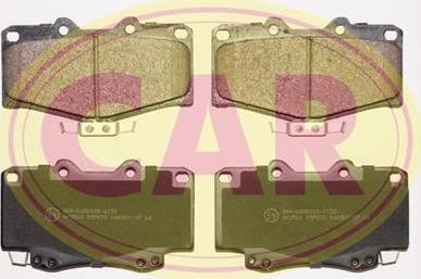 CAR PNT850 - Brake Pad Set, disc brake www.autospares.lv